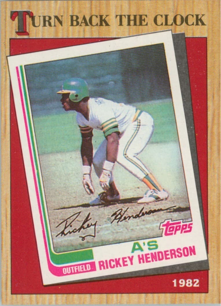 Rickey Henderson Turn 1987 Topps