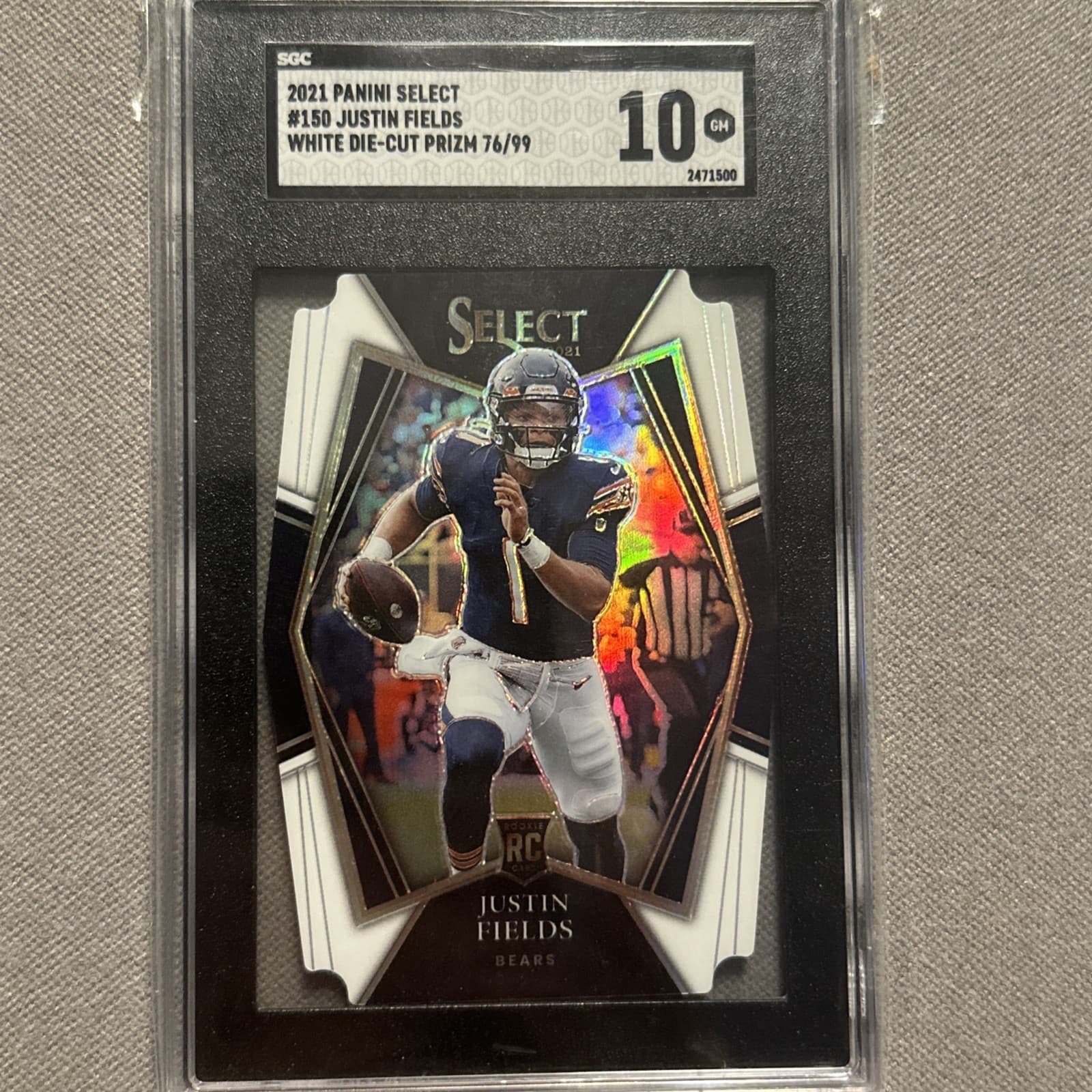 Justin Fields White 2021 Panini Select 2021 Panini Select