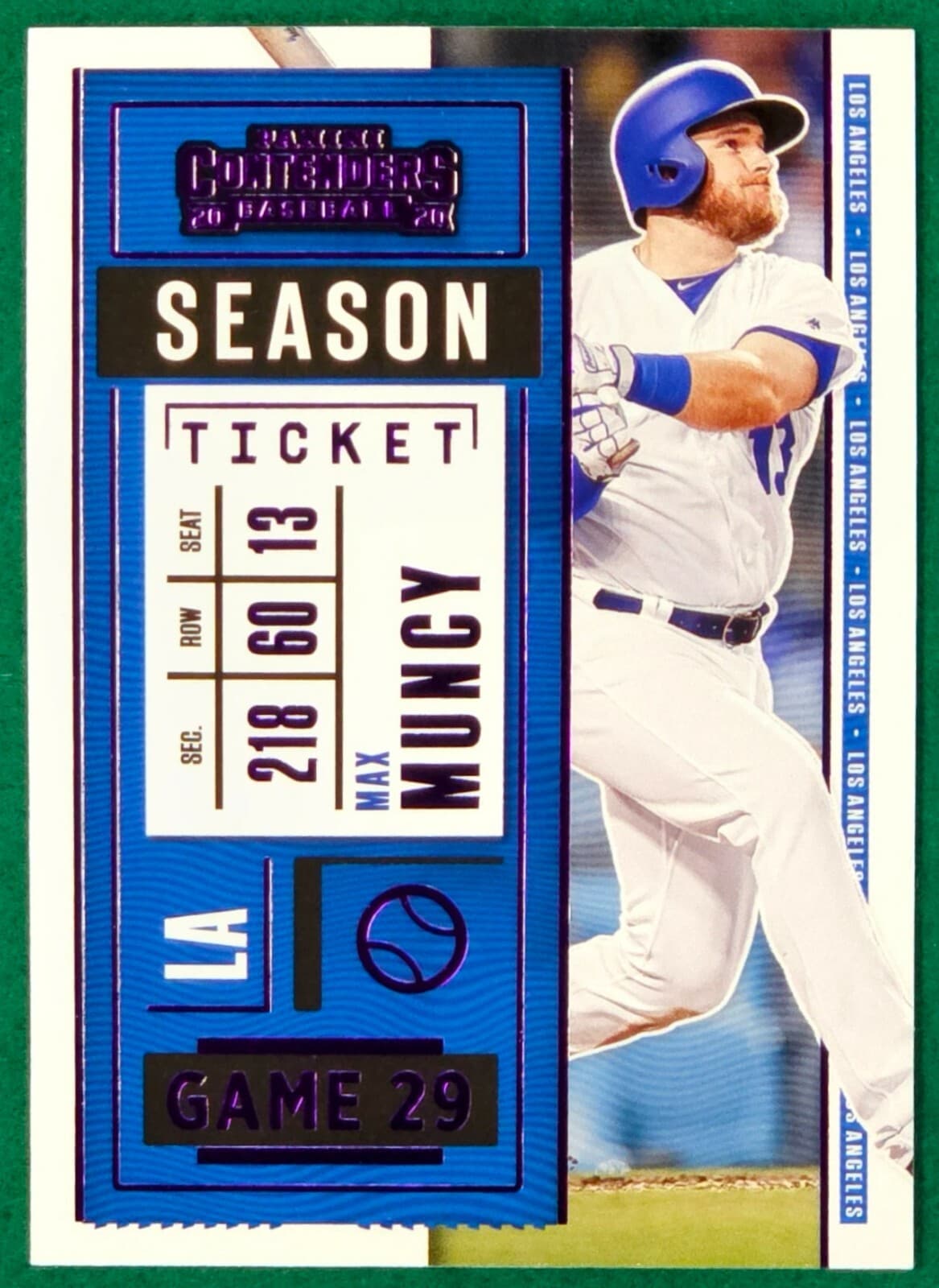 Max Muncy 2020 Panini Contenders 2020 Panini Contenders