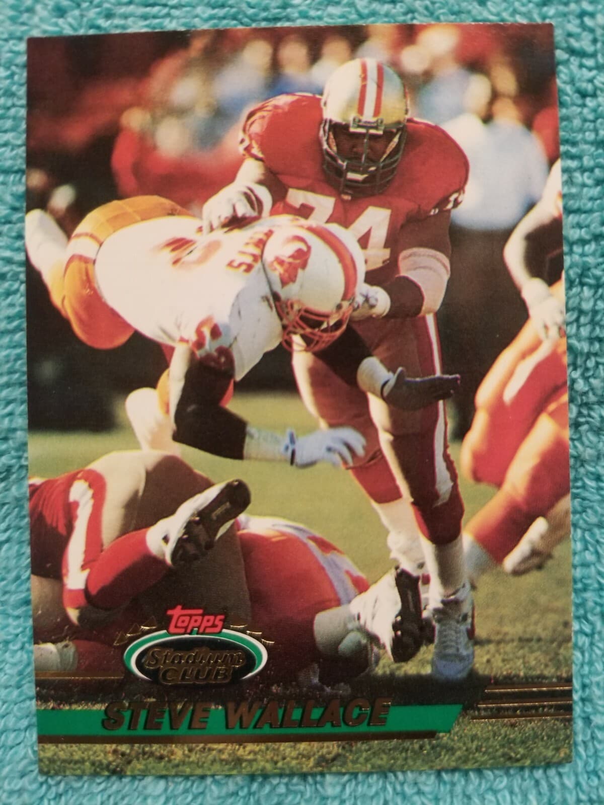 STEVE WALLACE SAN FRANCISCO 49 1993 Topps Stadium Club
