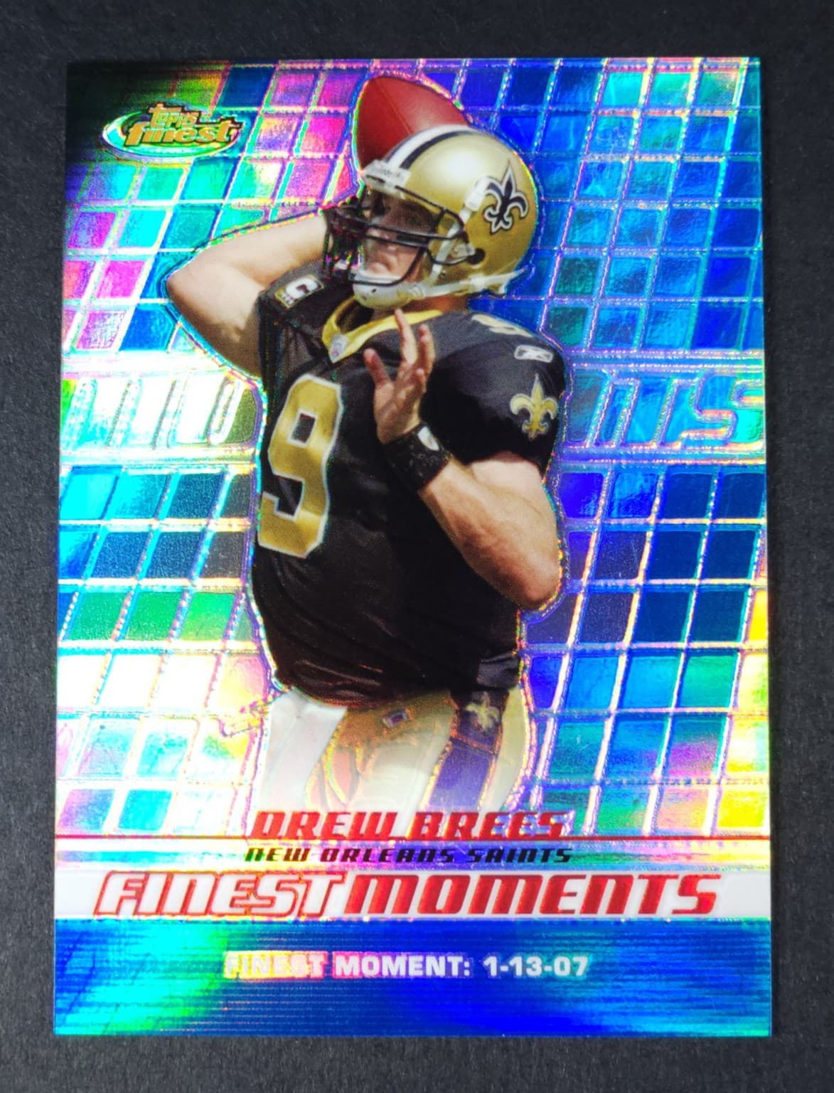 MOMENTS BLUE -DB DREW BREES #/ 2008 Topps Finest 2008 Topps Finest
