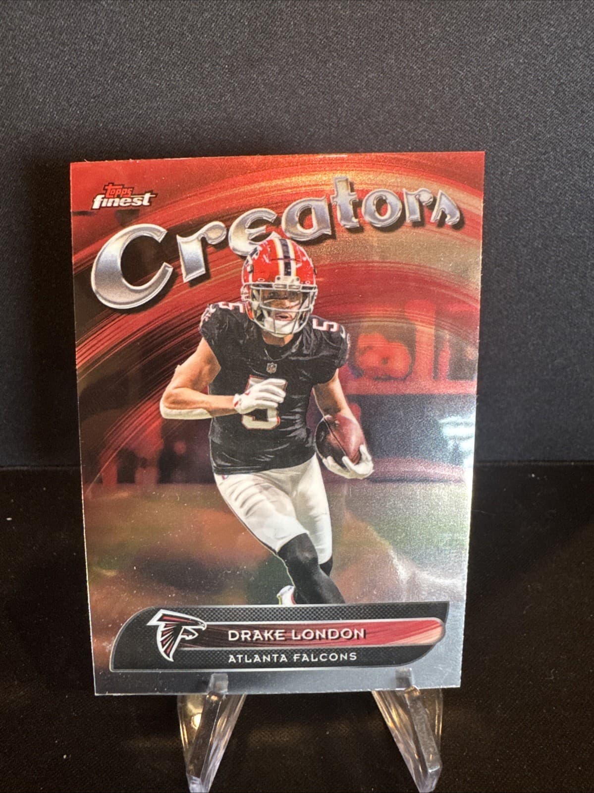 Drake London 2025 Topps Finest 2025 Topps Finest