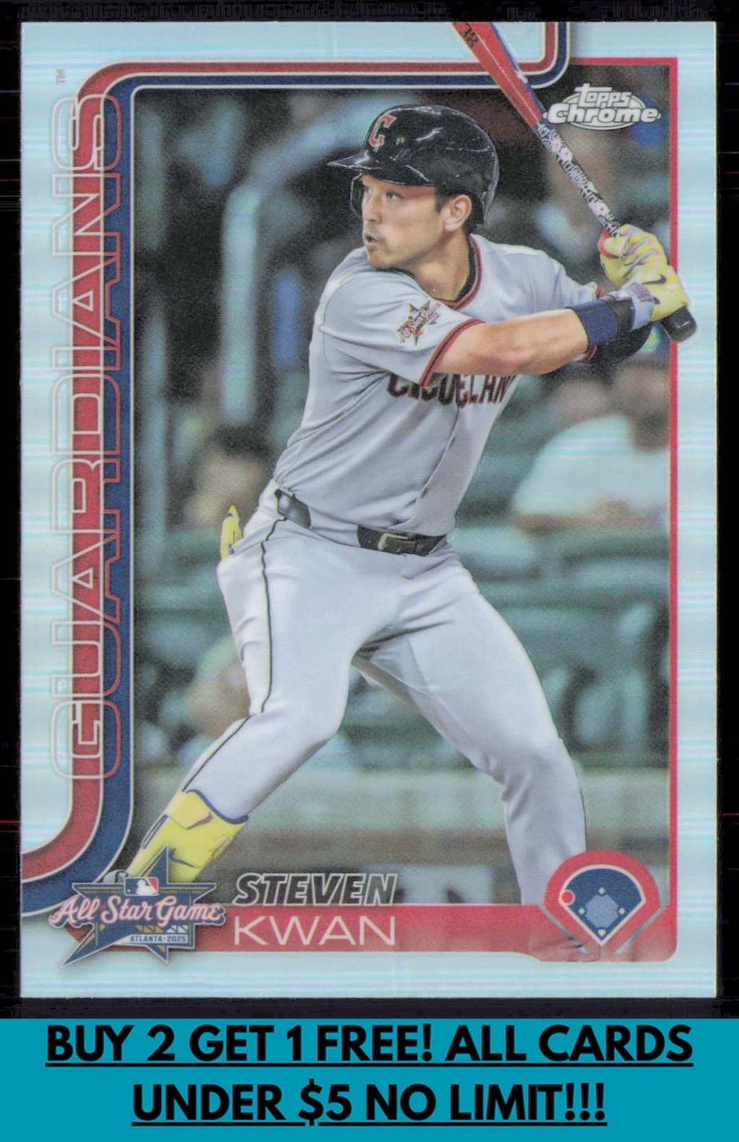 Steven Kwan Update 2025 Topps Chrome 2025 Topps Chrome