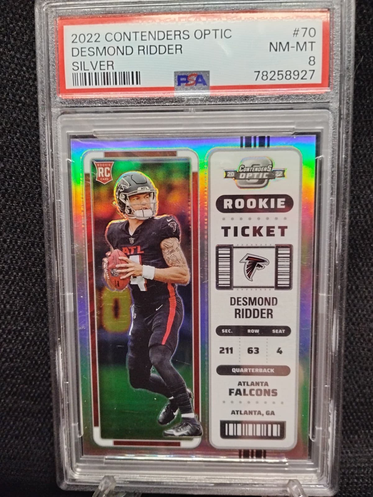 Desmond Ridder 2022 panini Panini Contenders Optic