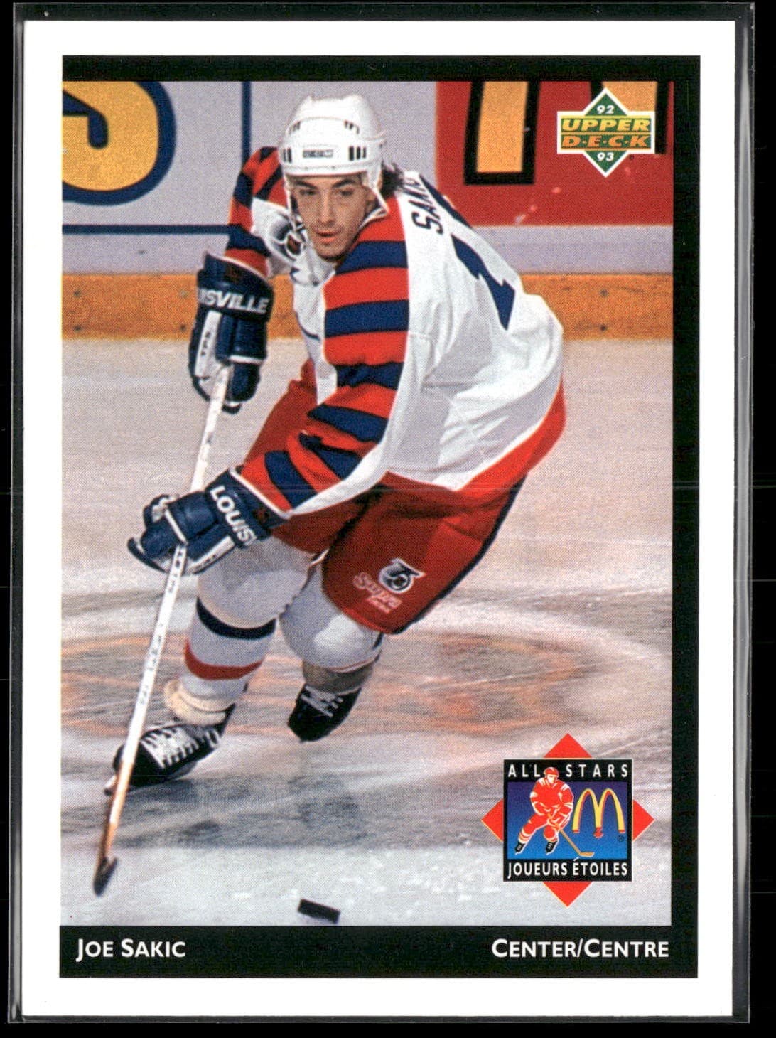 Joe Sakic 1992 Upper Deck 1992 Upper Deck