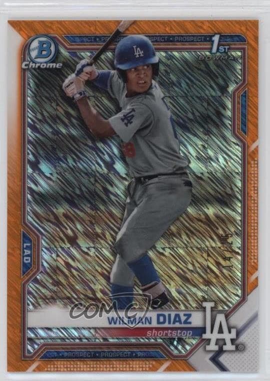 Prospects Orange Shimmer 2021 Bowman Chrome 2021 Bowman Chrome