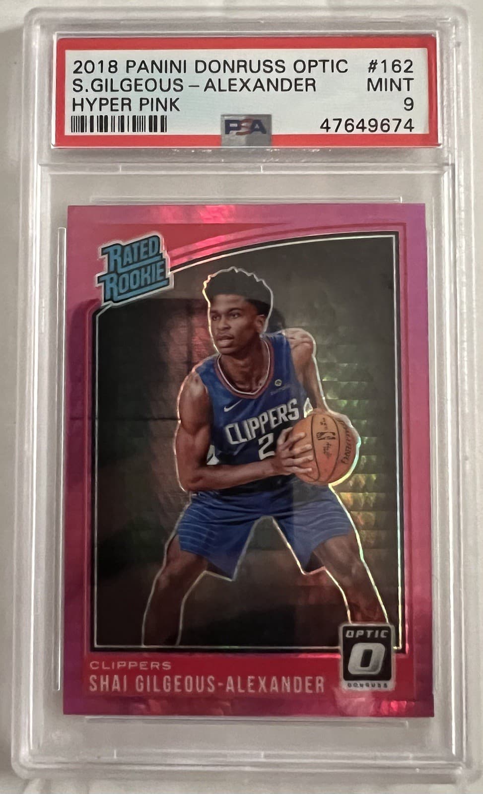 Shai Gilgeous Alexander 2018 Donruss Optic