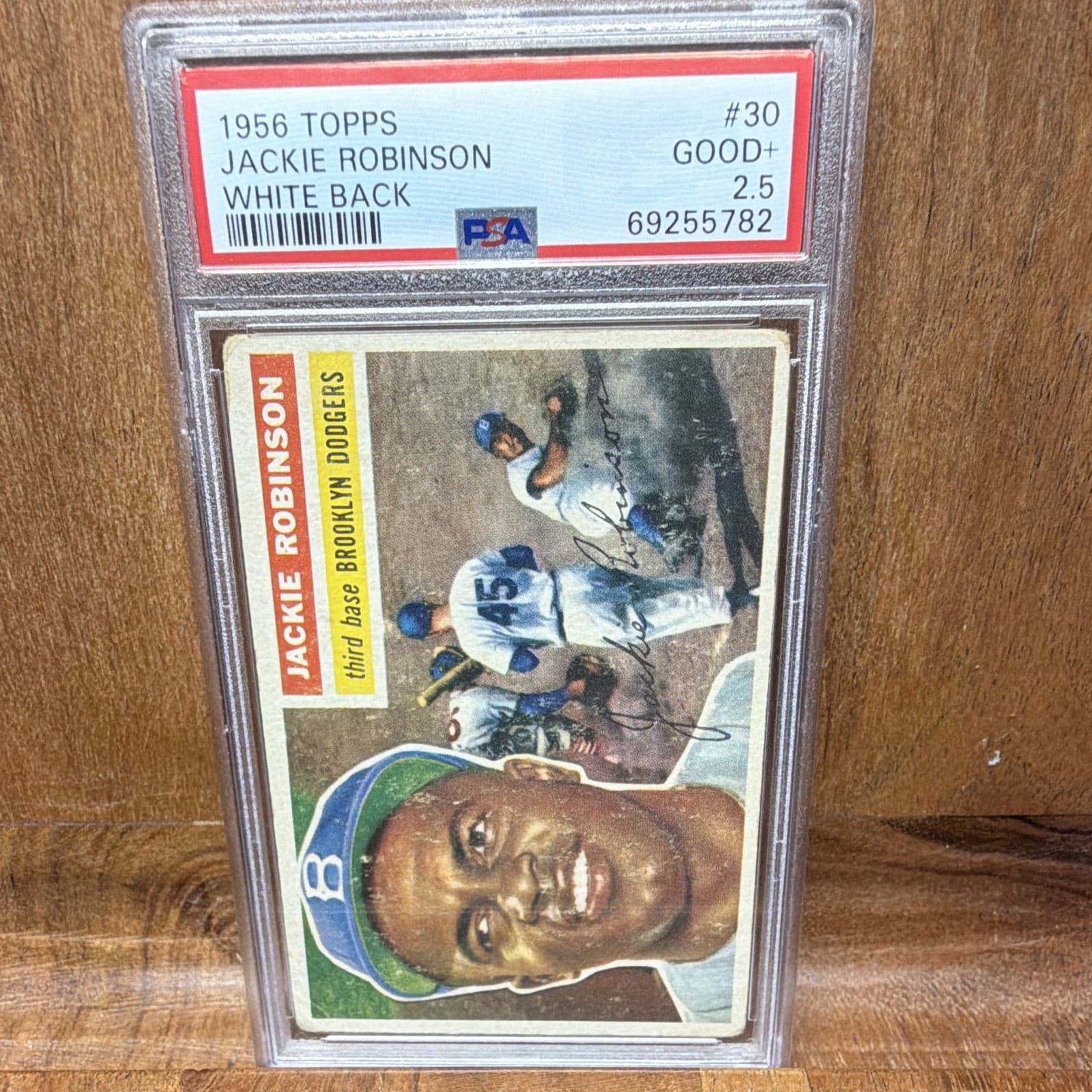 Jackie Robinson White 1956 Topps