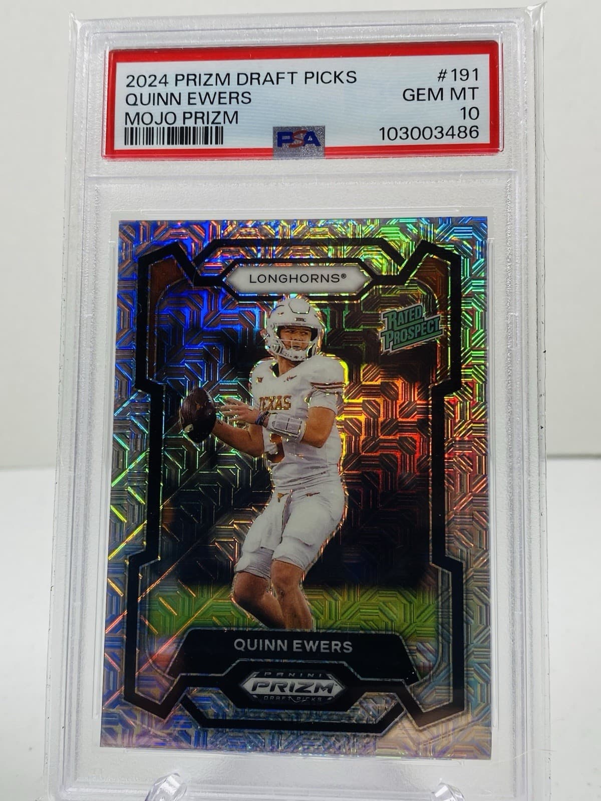 DRAFT PICKS QUINN EWERS MOJO / 2024 Panini Prizm 2024 Panini Prizm mojo