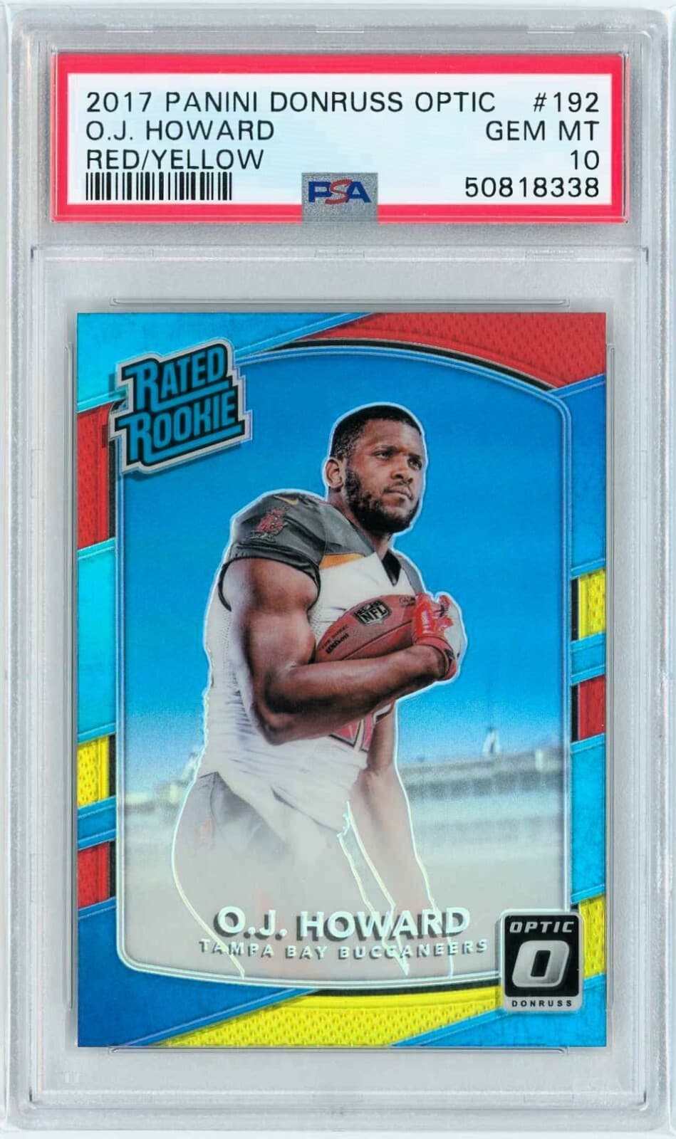 O.J. HOWARD Football RED YELLO 2017 Donruss Optic 2017 Donruss Optic