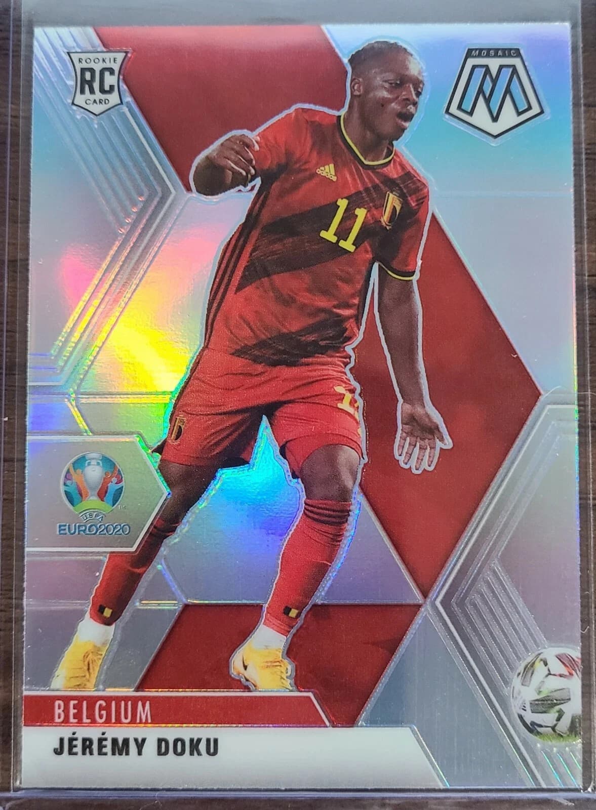JEREMY DOKU -21 UEFA EURO SOCC 2020 Panini Mosaic 2020 Panini Mosaic