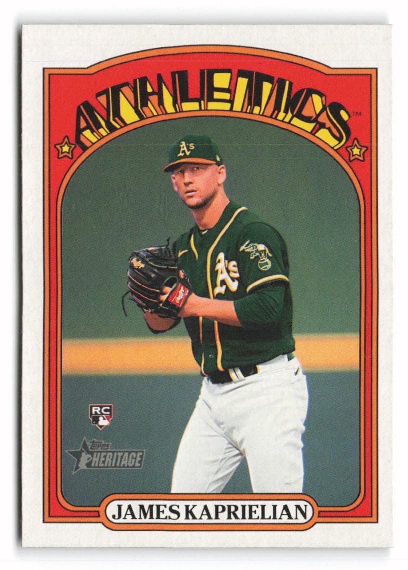James Kaprielian Oakland 2021 Topps Heritage 2021 Topps Heritage