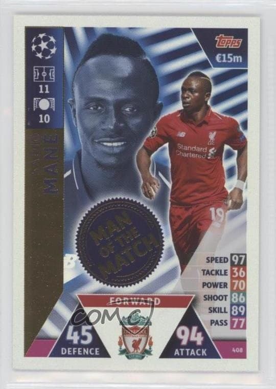 Champions Match Attax 2018 Topps 2018 Topps example 2