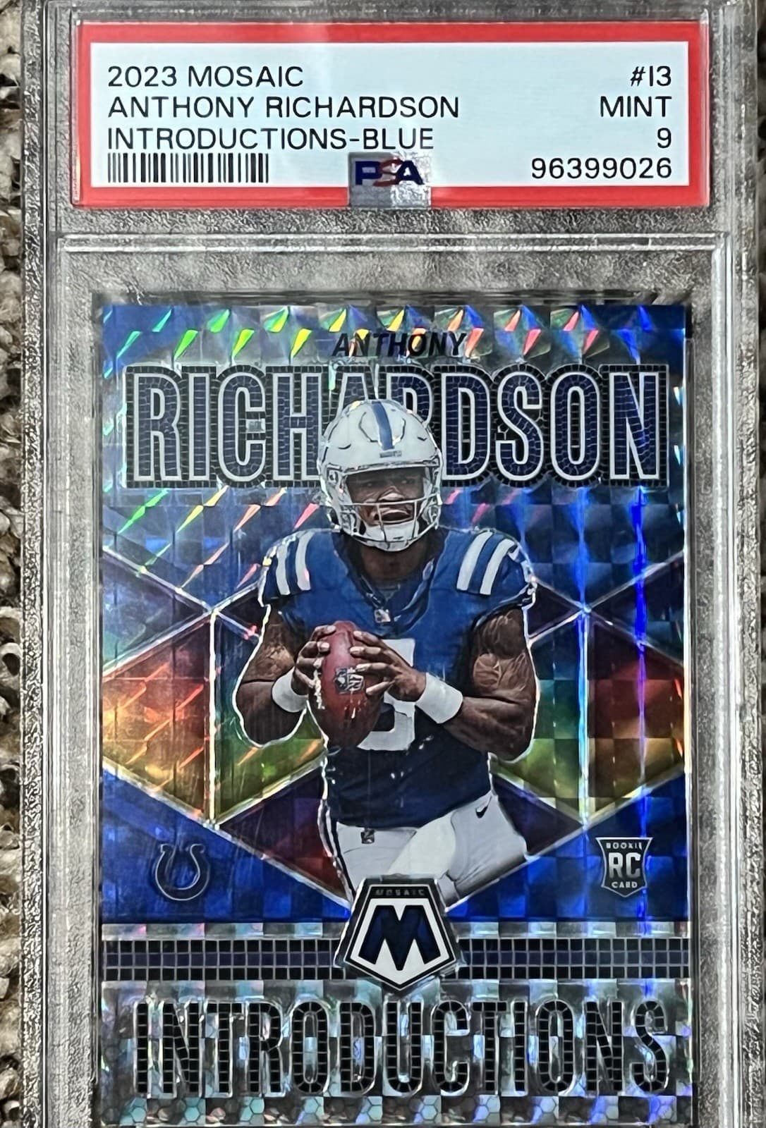 Introductions Anthony Richardson 2023 Panini Mosaic 2023 Panini Mosaic example 2