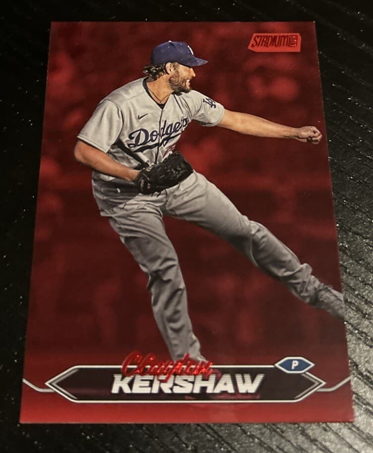 Clayton Kershaw Red 2024 Topps Stadium Club 2024 Topps Stadium Club