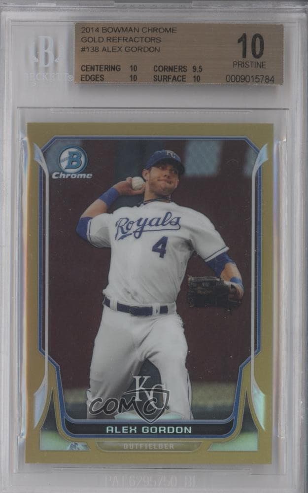 Alex Gordon 2014 bowman Bowman Chrome