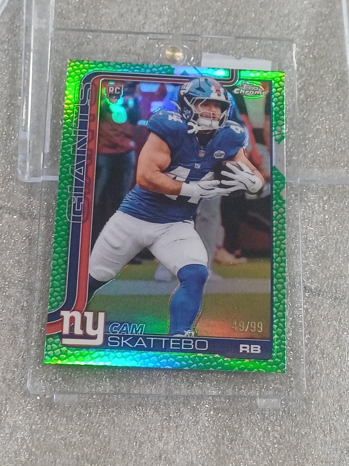 Cam Skattebo Green 2025 Topps Chrome 2025 Topps Chrome green-refractor