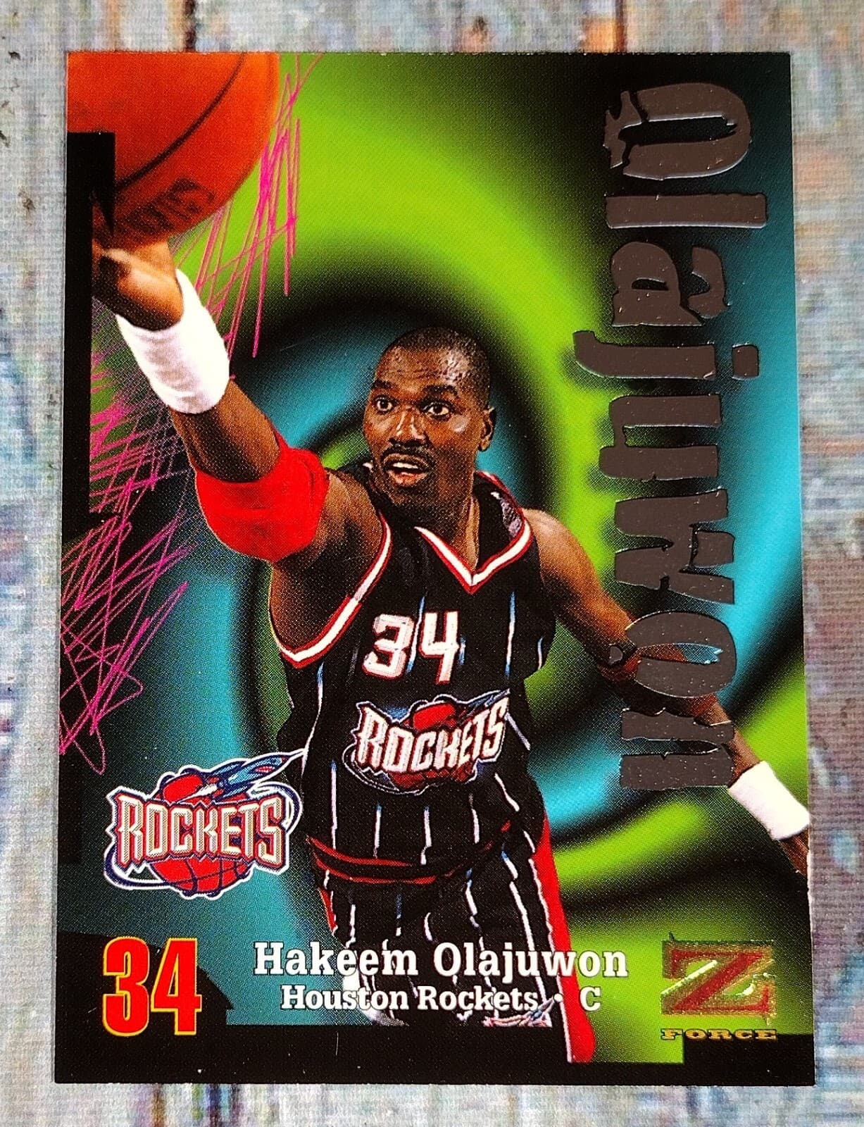 Hakeem Olajuwon Houston 1998 Skybox 1998 Skybox