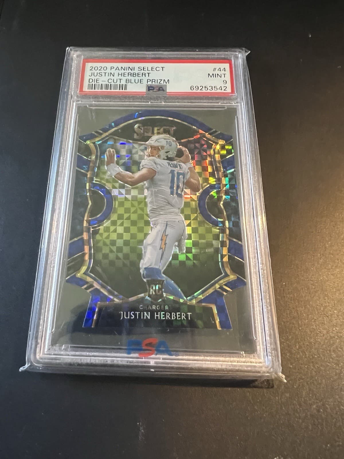 Justin Herbert Die 2020 Panini Select 2020 Panini Select blue