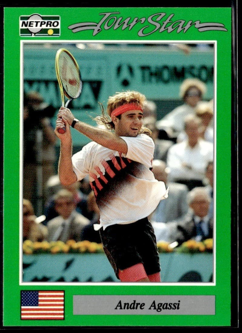 Andre Agassi trading card
