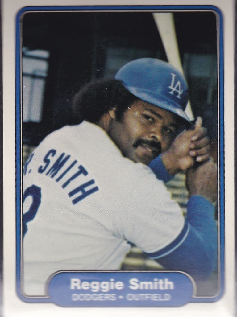 BASEBALL REGGIE SMITH DODGERS 1982 Fleer 1982 Fleer
