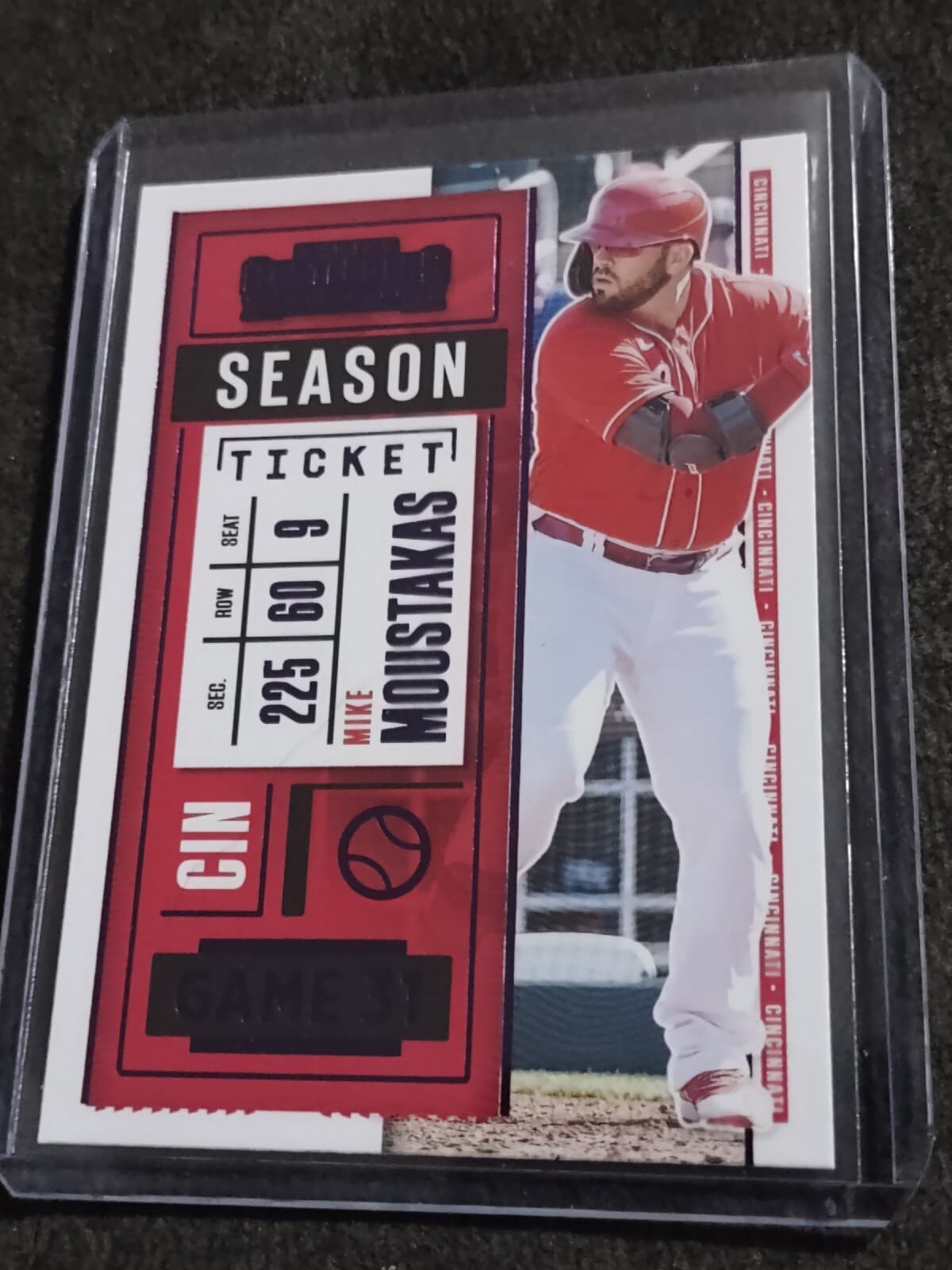 Mike Moustakas Cincinnati 2020 Panini Contenders 2020 Panini Contenders