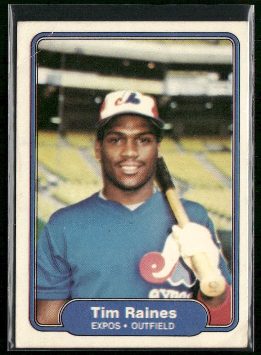 Tim Raines Montreal 1982 Fleer
