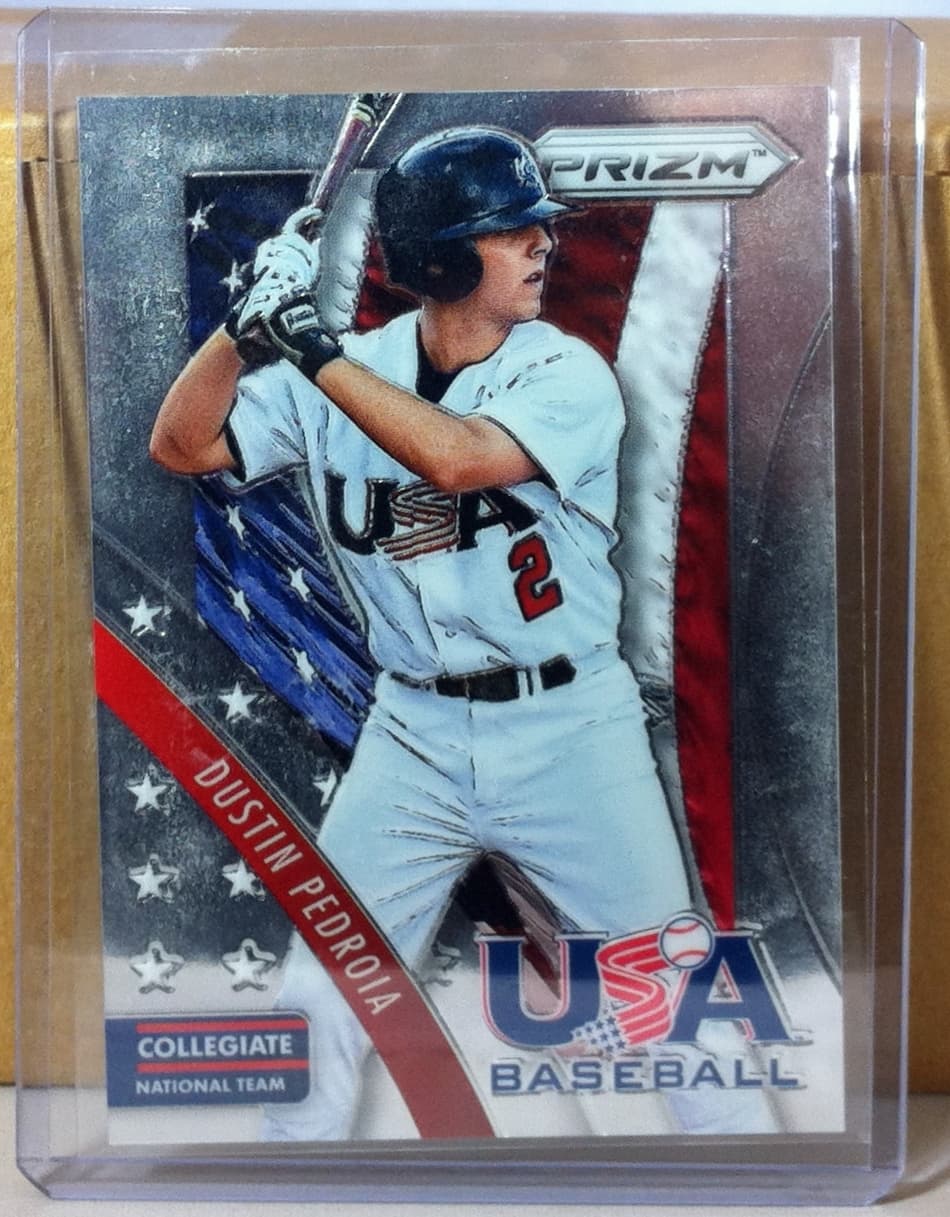 USA BASEBALL DUSTIN PEDROIA BO 2014 Panini Prizm