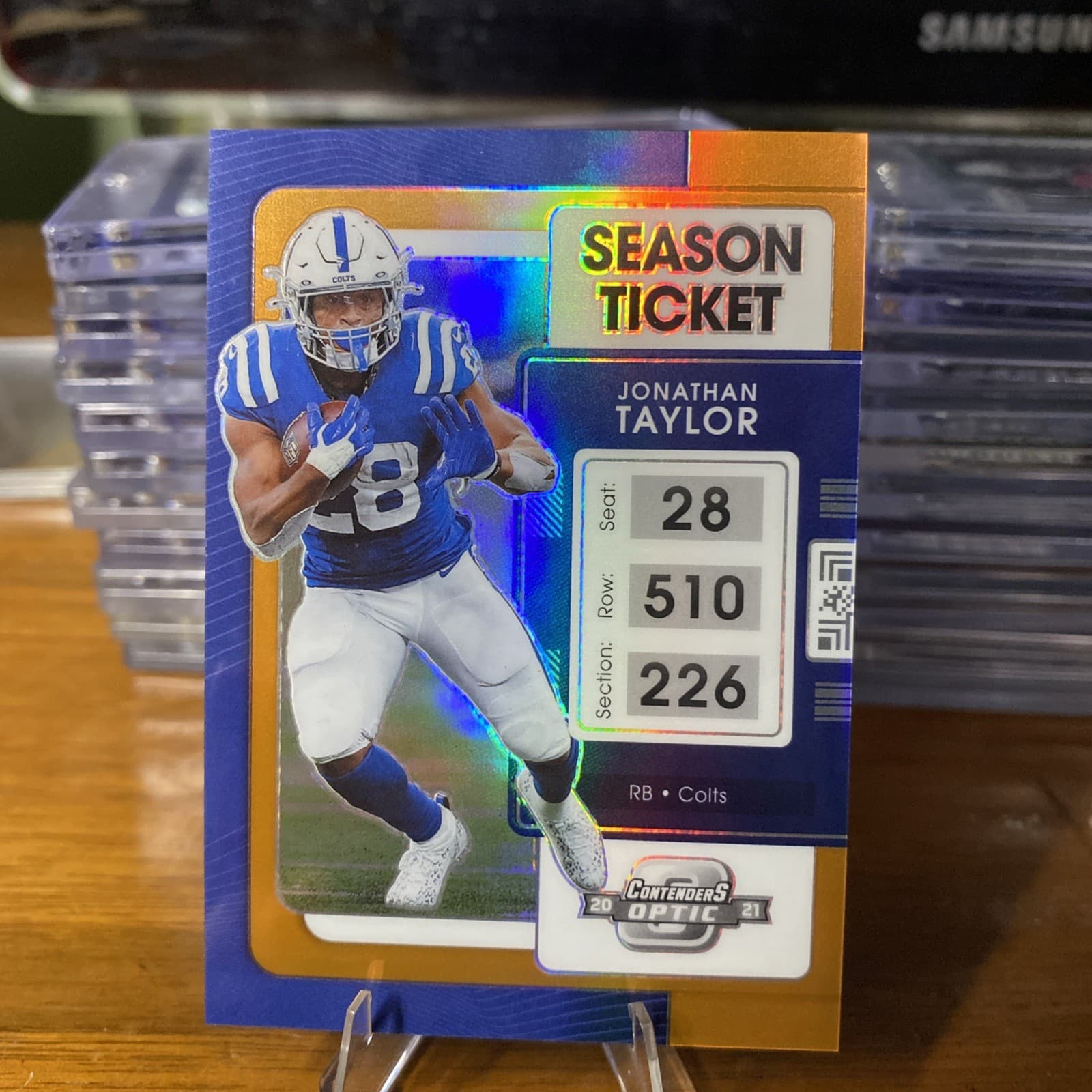 Season Ticket Jonathan 2021 Panini Contenders 2021 Panini Contenders orange