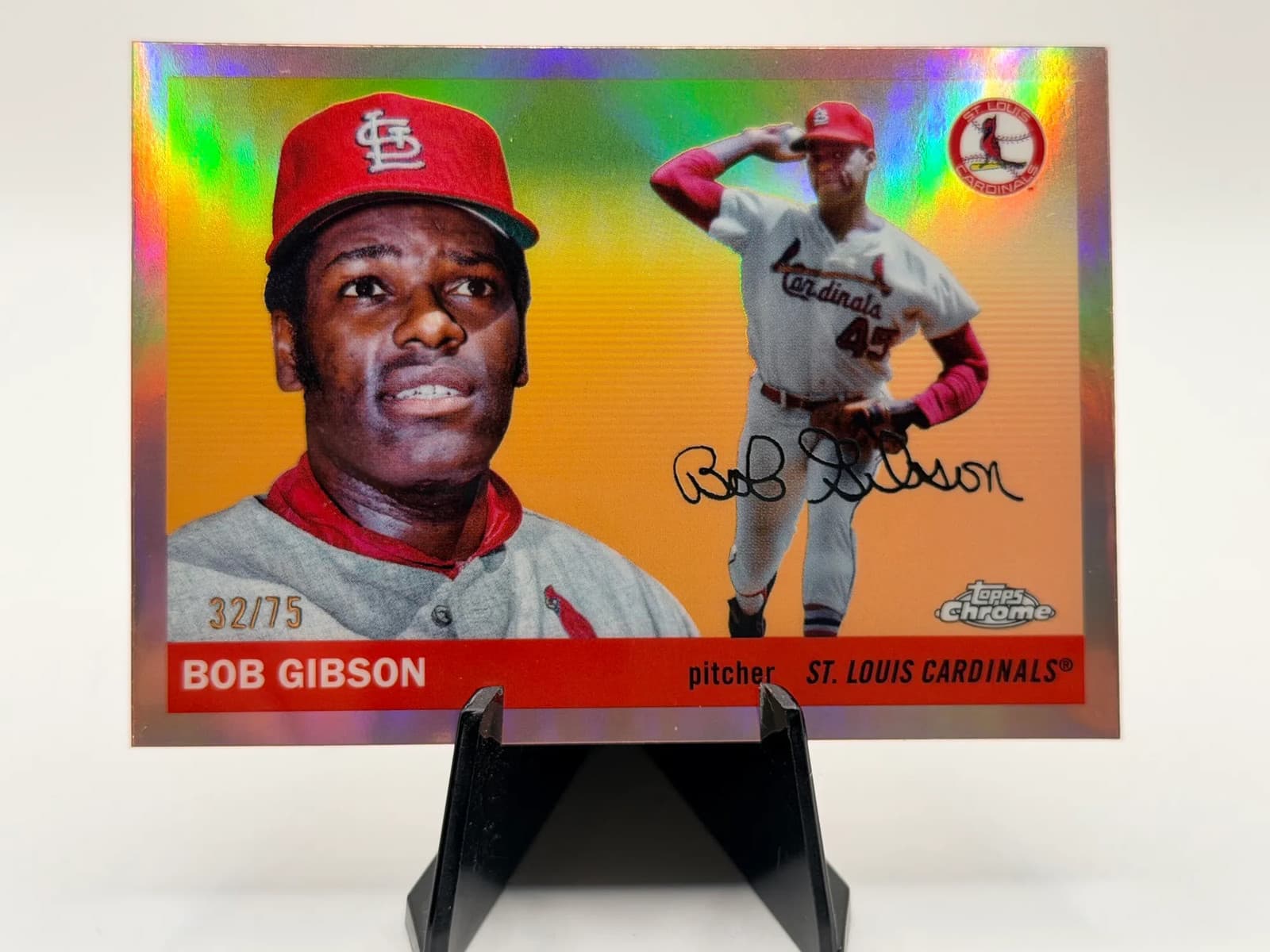 Platinum Bob Gibson 2020 Topps Chrome