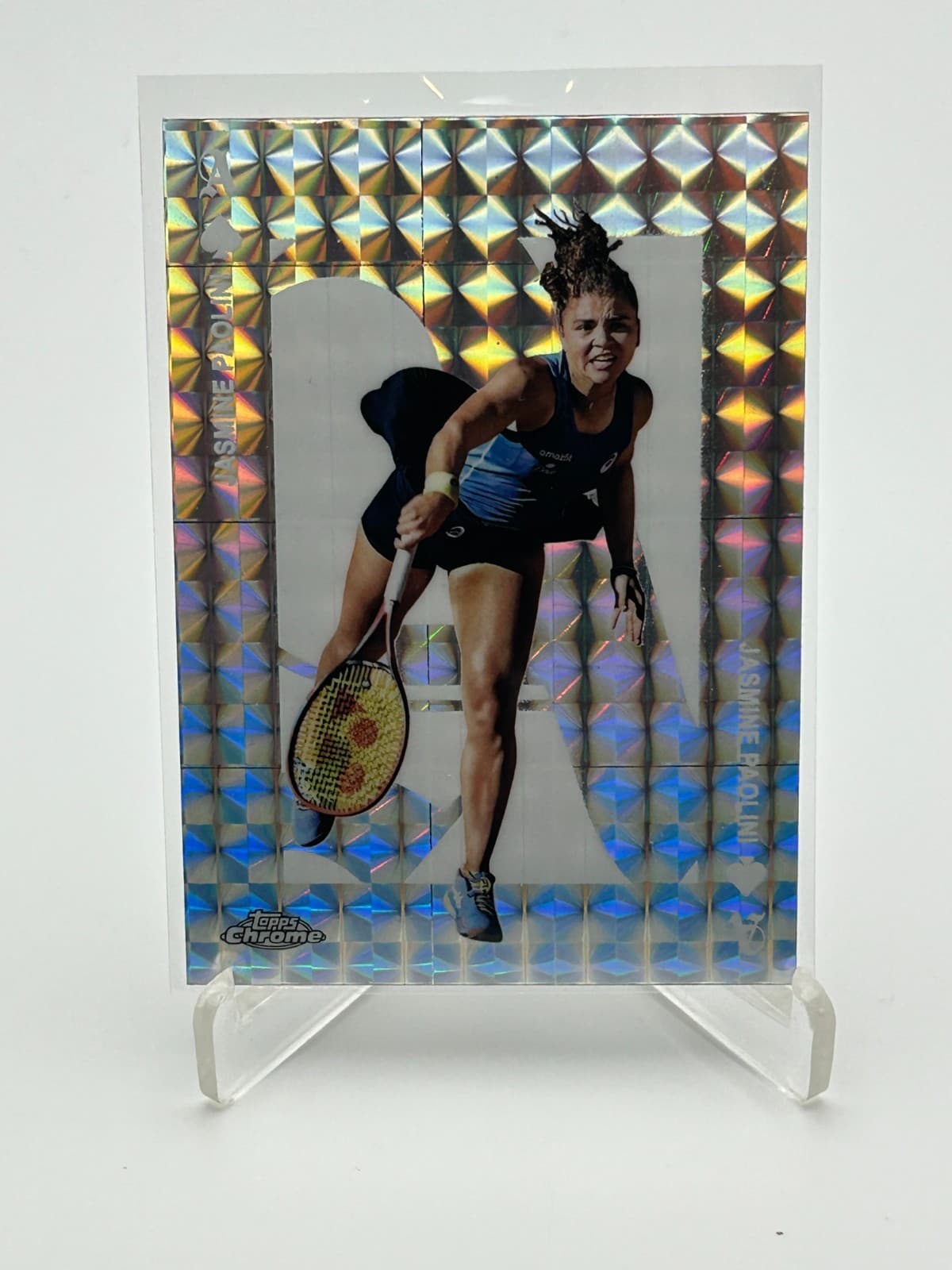 Jasmine Paolini Geometric 2025 Topps Chrome 2025 Topps Chrome refractor