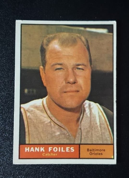 Baseball Hank Foiles 1961 Topps