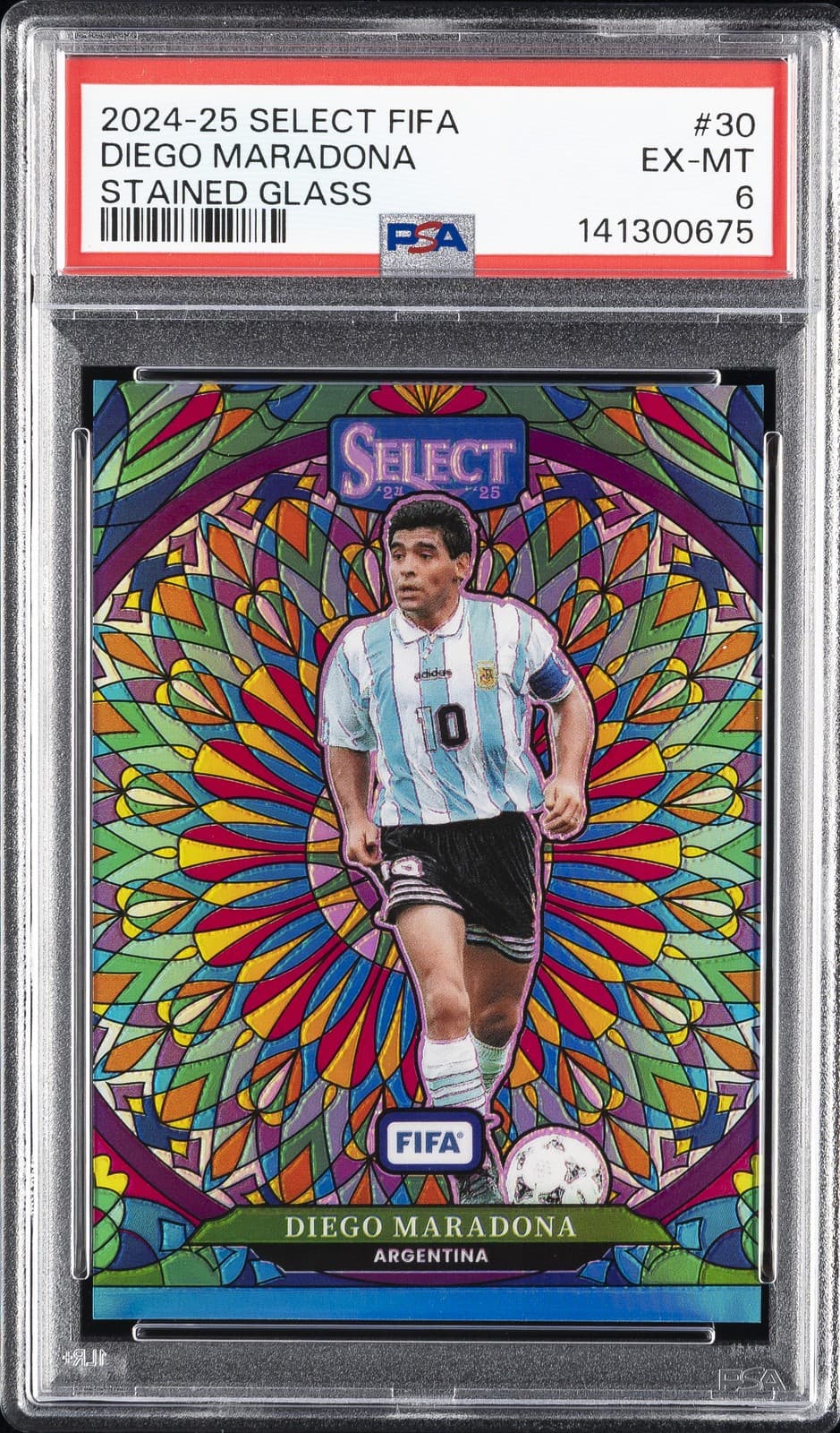 Diego Maradona trading card