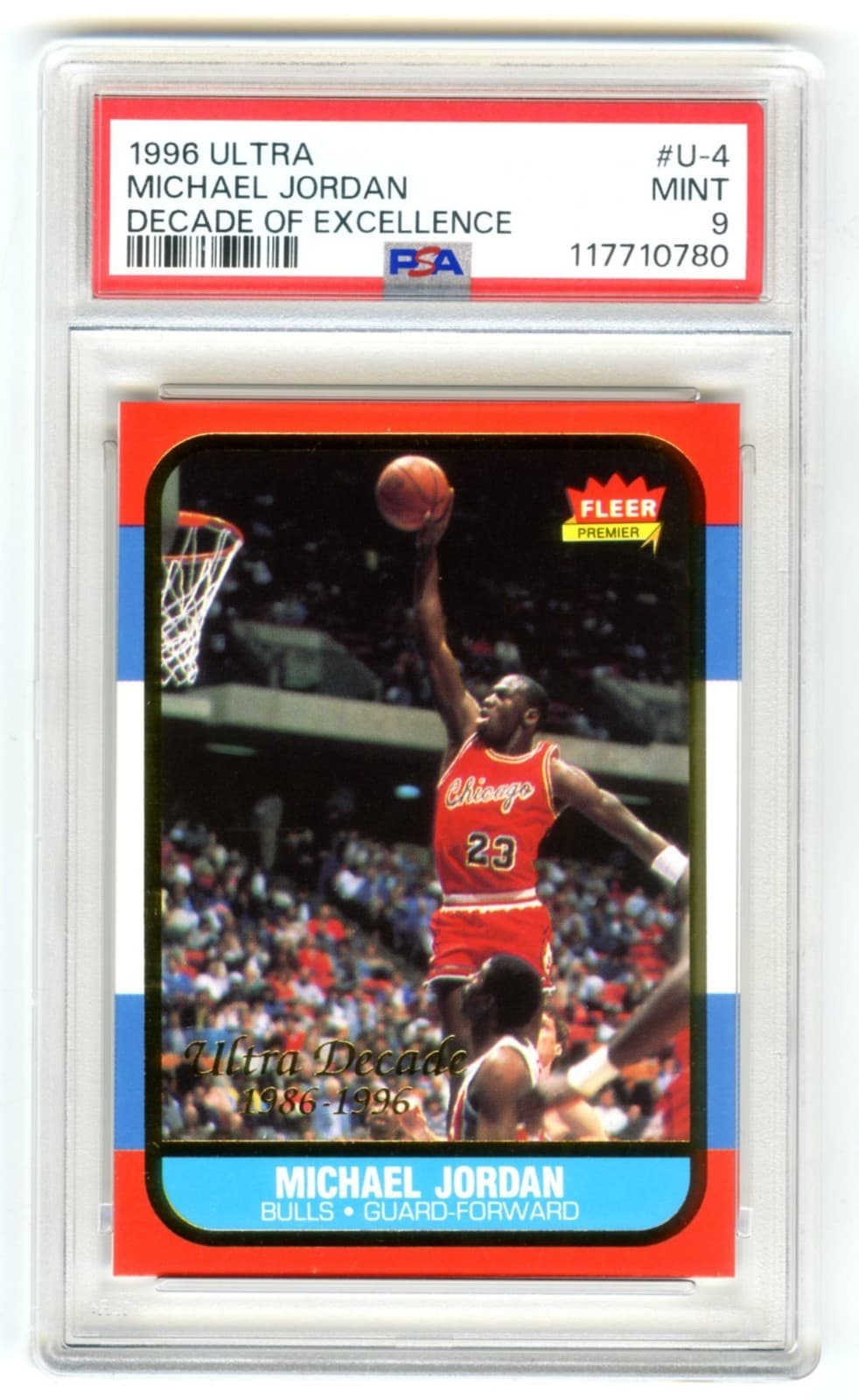 MICHAEL JORDAN~ - DECADE of EX 1986 Fleer Ultra 1986 Fleer Ultra