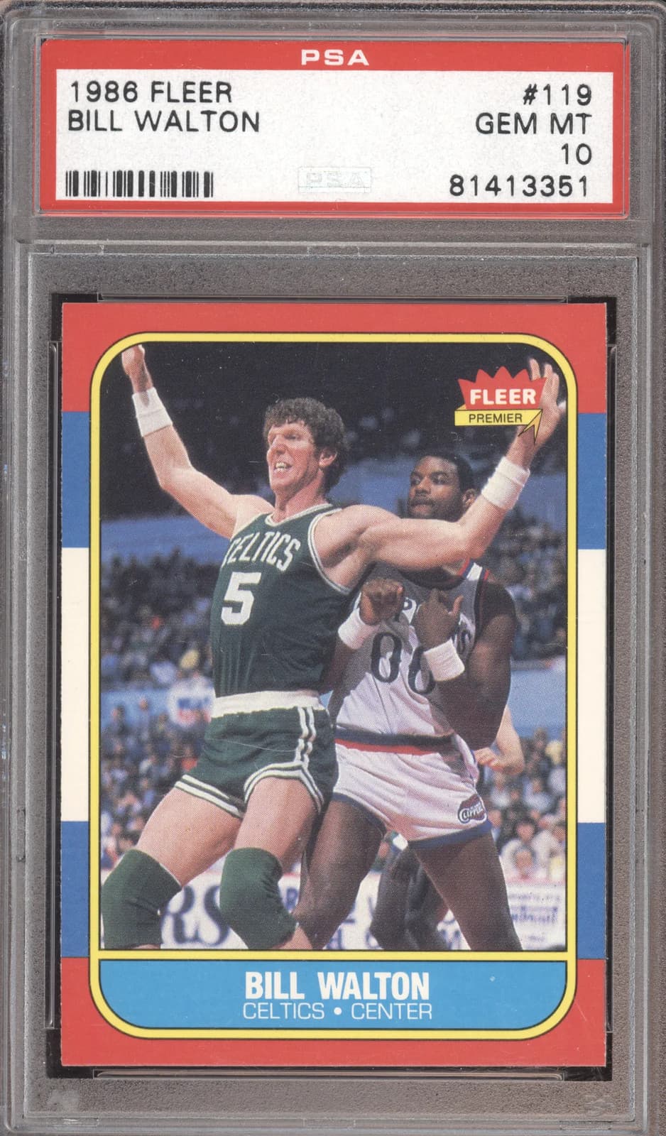 Basketball Bill Walton 1986 Fleer 1986 Fleer