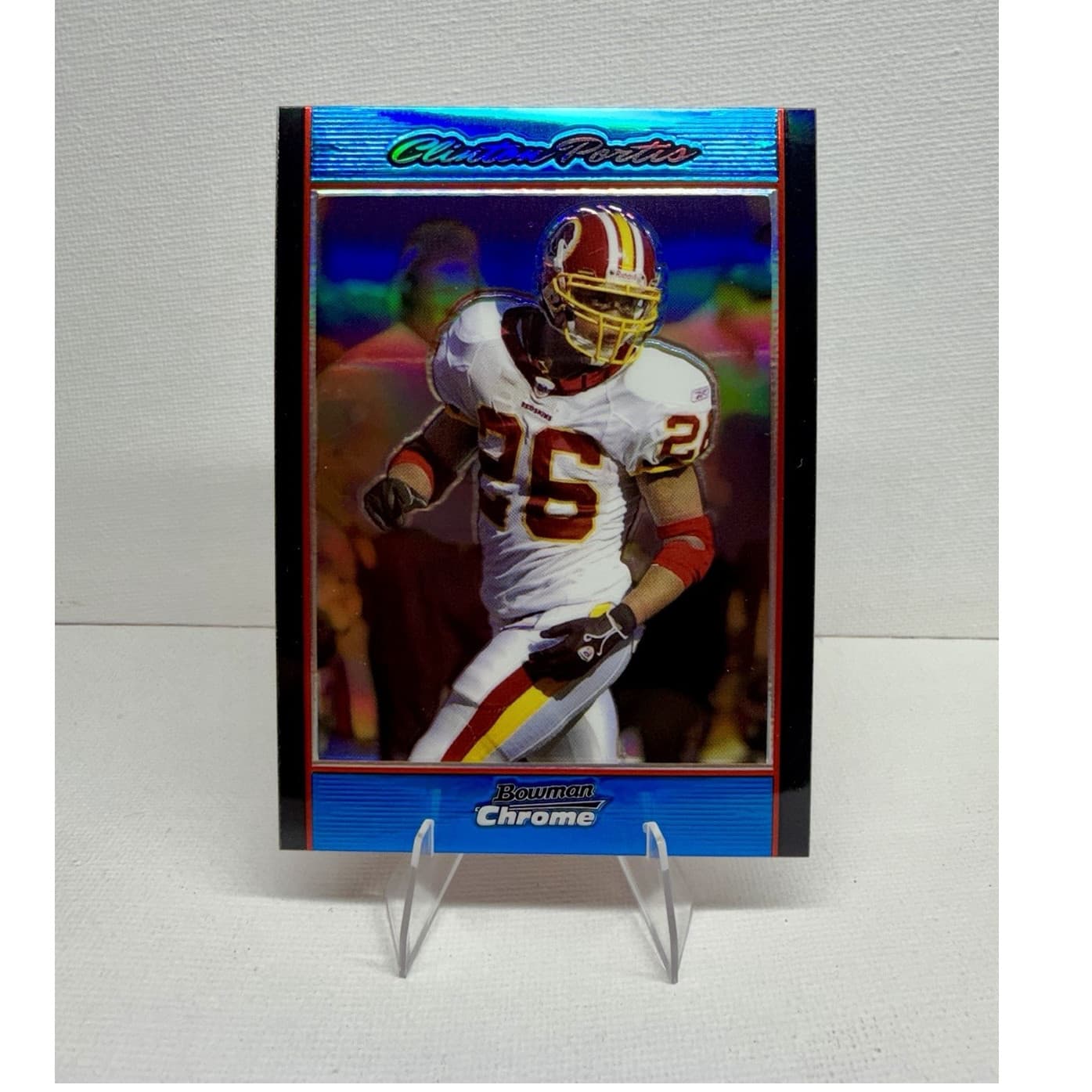 Bowman Clinton Portis 2007 Topps 2007 Topps blue-refractor