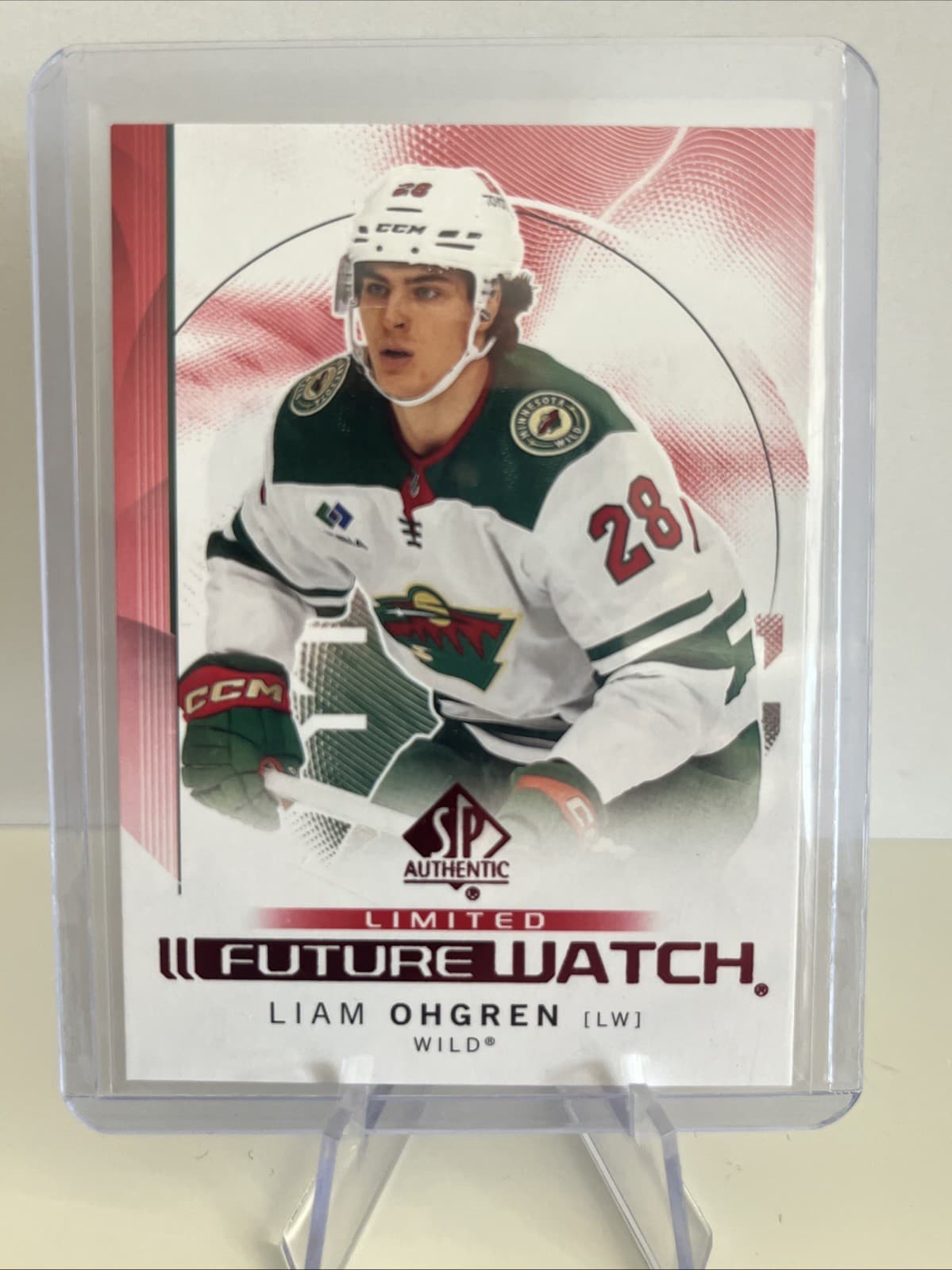 Liam Ohgren trading card