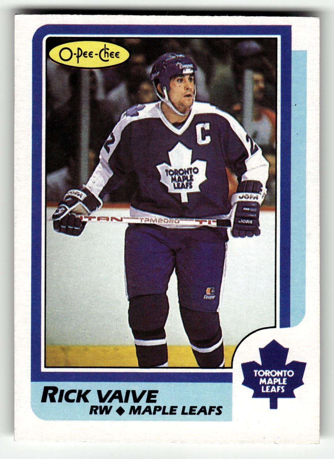 Rick Vaive trading card