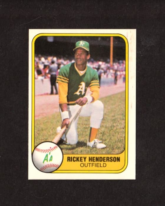 Baseball Rickey Henderson 1981 Fleer