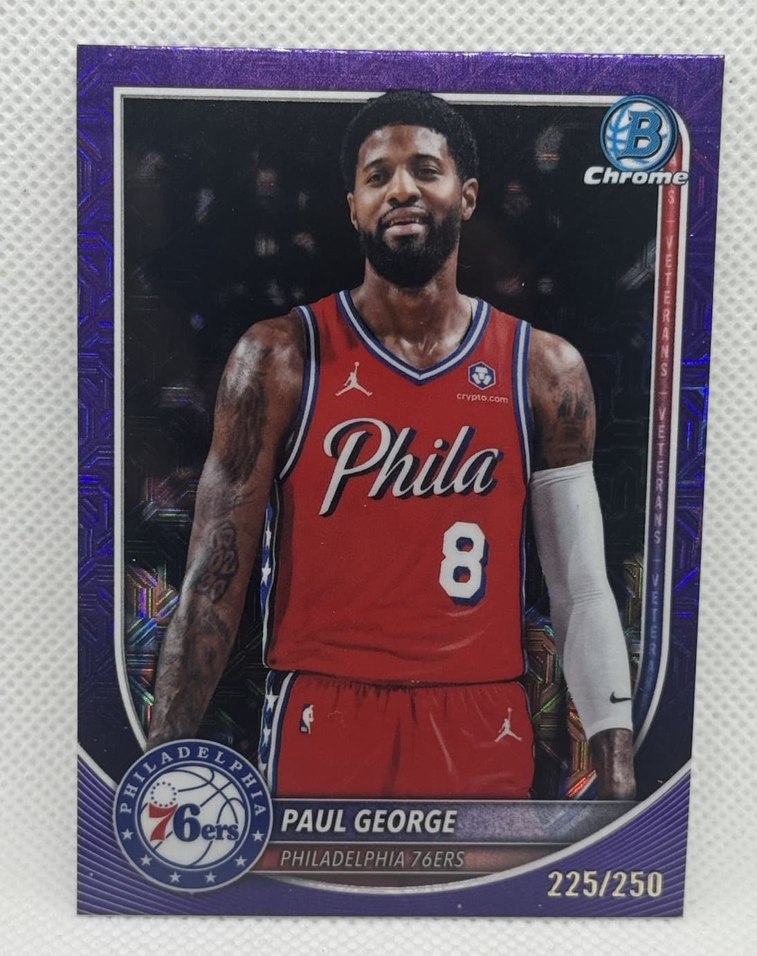 Paul George Purple 2025 Bowman Chrome 2025 Bowman Chrome