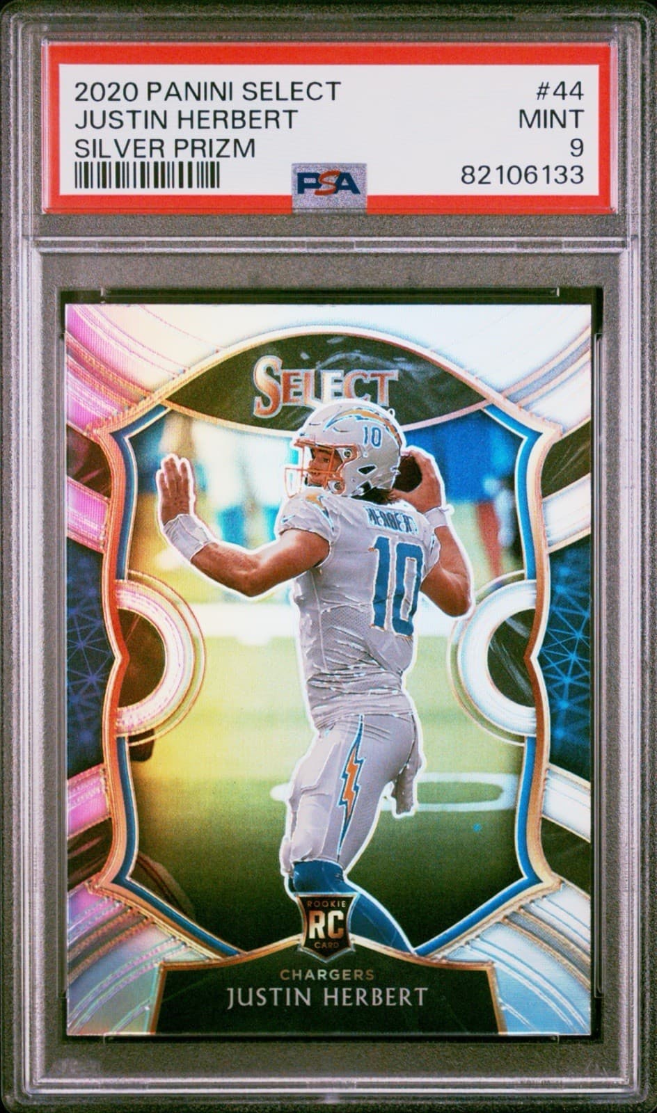 Justin Herbert Silver 2020 Panini Select