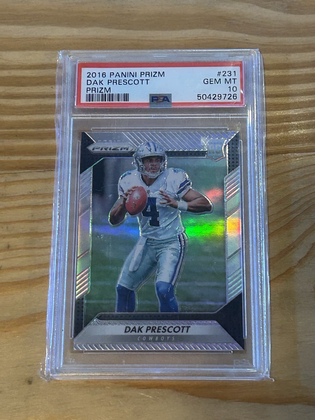 DAK PRESCOTT SILVER COWBOYS Sh 2016 Panini Prizm 2016 Panini Prizm