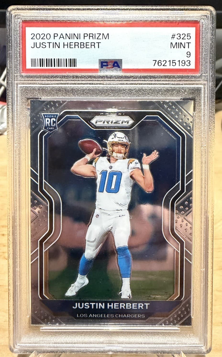 Justin Herbert Los 2020 Panini Prizm