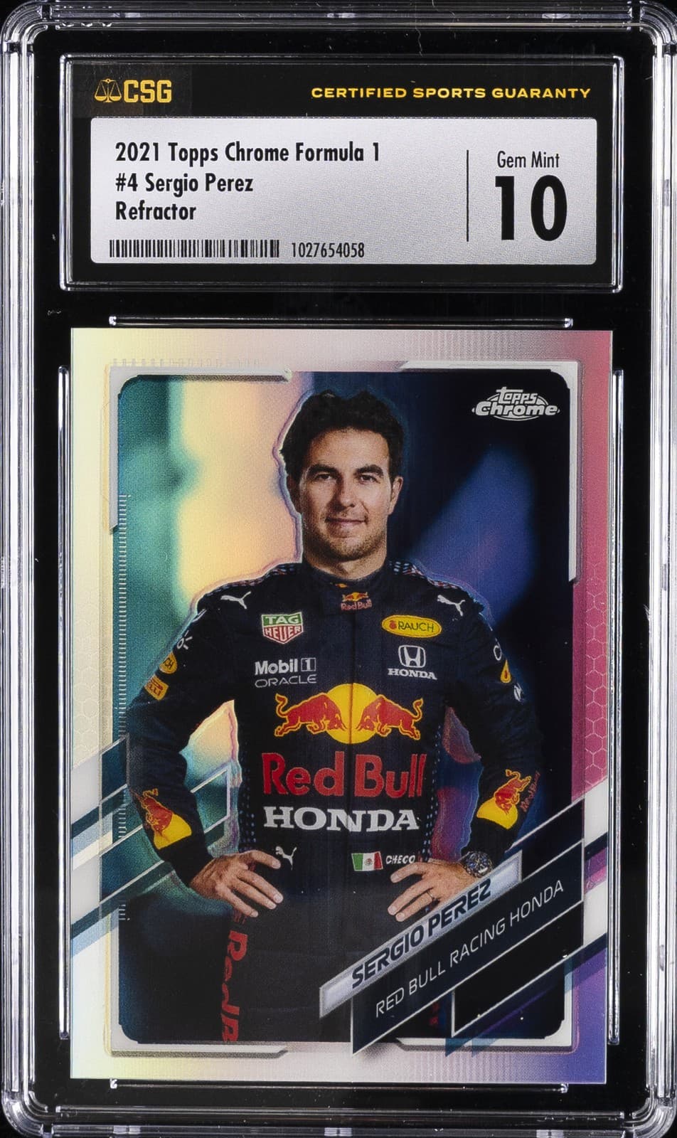 FORMULA 1 SERGIO PEREZ CSG 10 2021 Topps Chrome 2021 Topps Chrome refractor