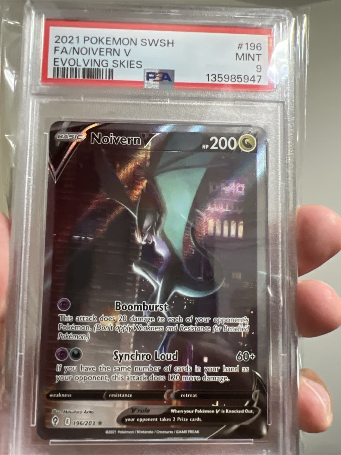 Noivern V trading card