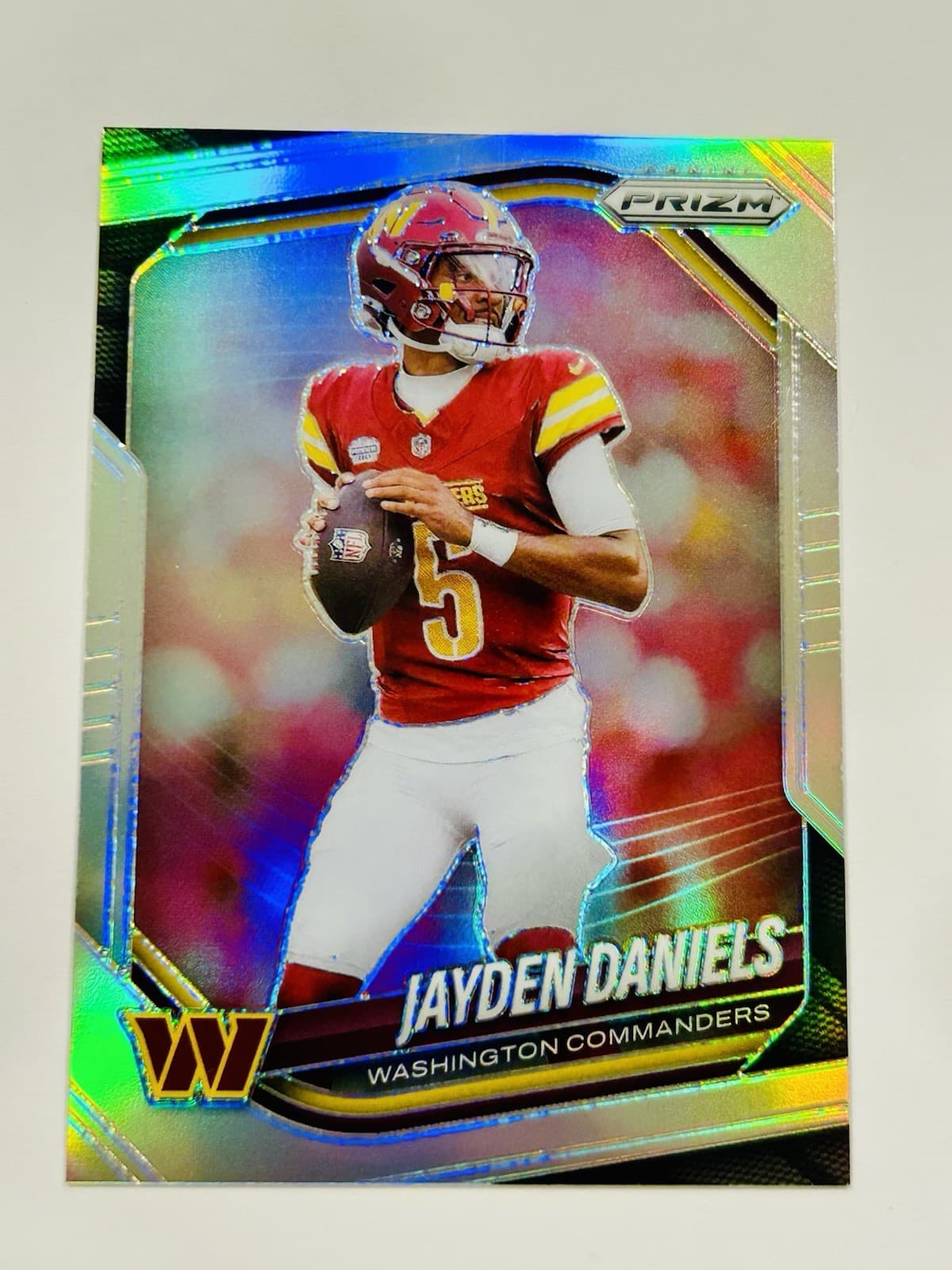 JAYDEN DANIELS SILVER Commande 2025 Panini Prizm 2025 Panini Prizm