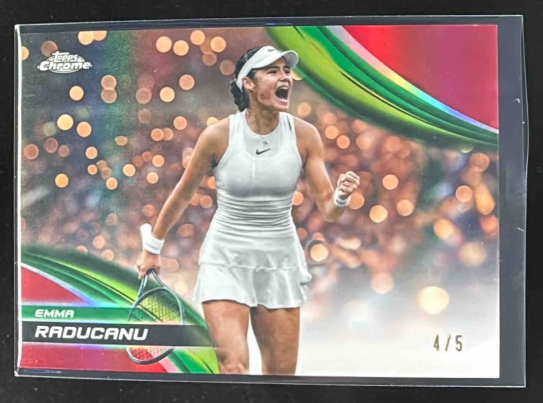 Emma Raducanu trading card