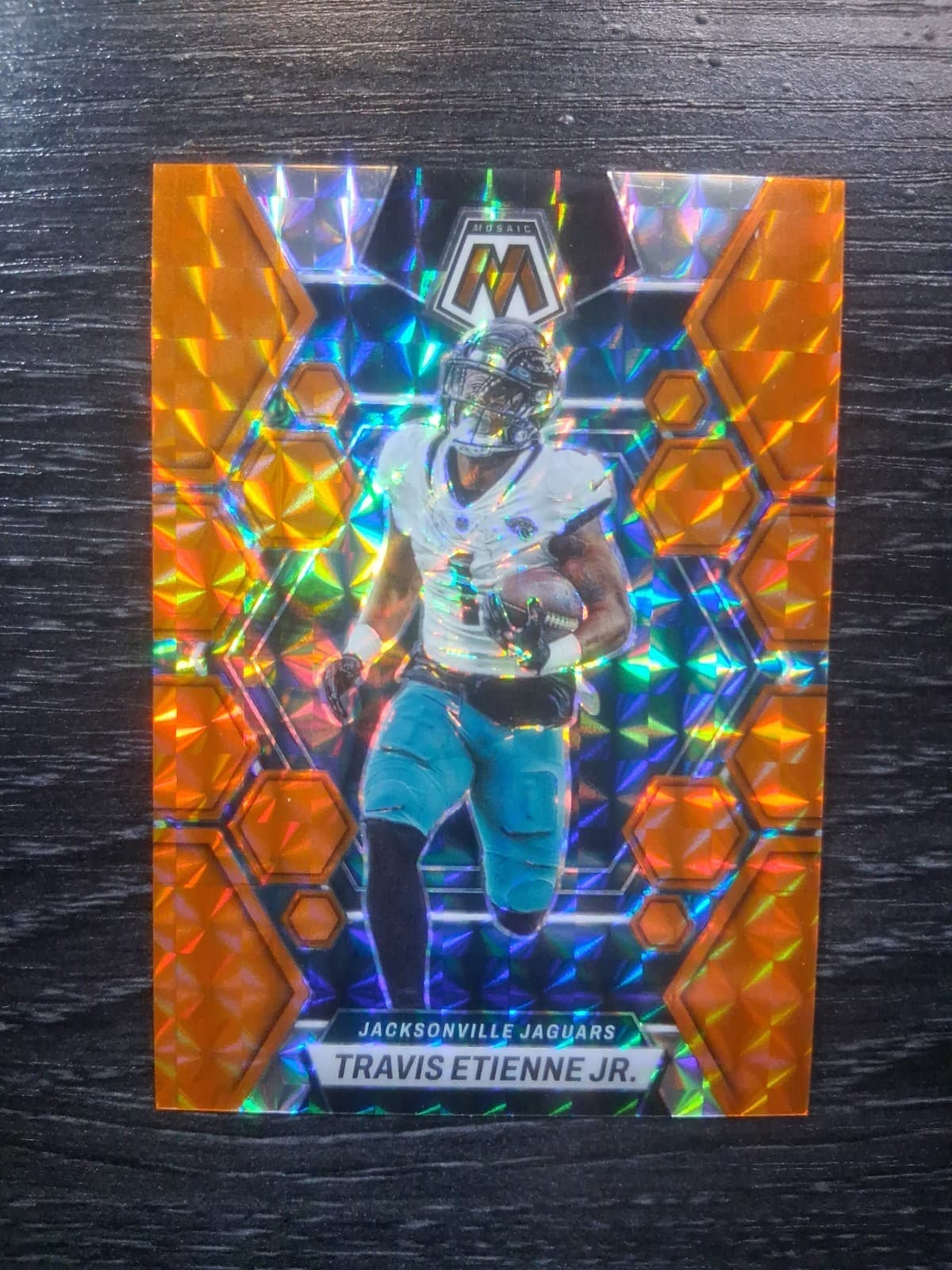 Travis Etienne Orange 2023 Panini Mosaic