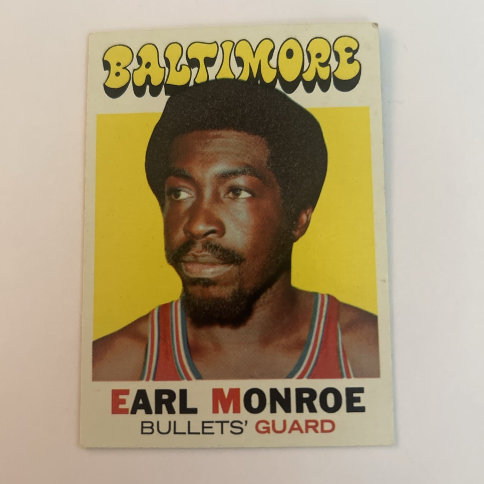 Earl Monroe Baltimore 1971 Topps 1971 Topps