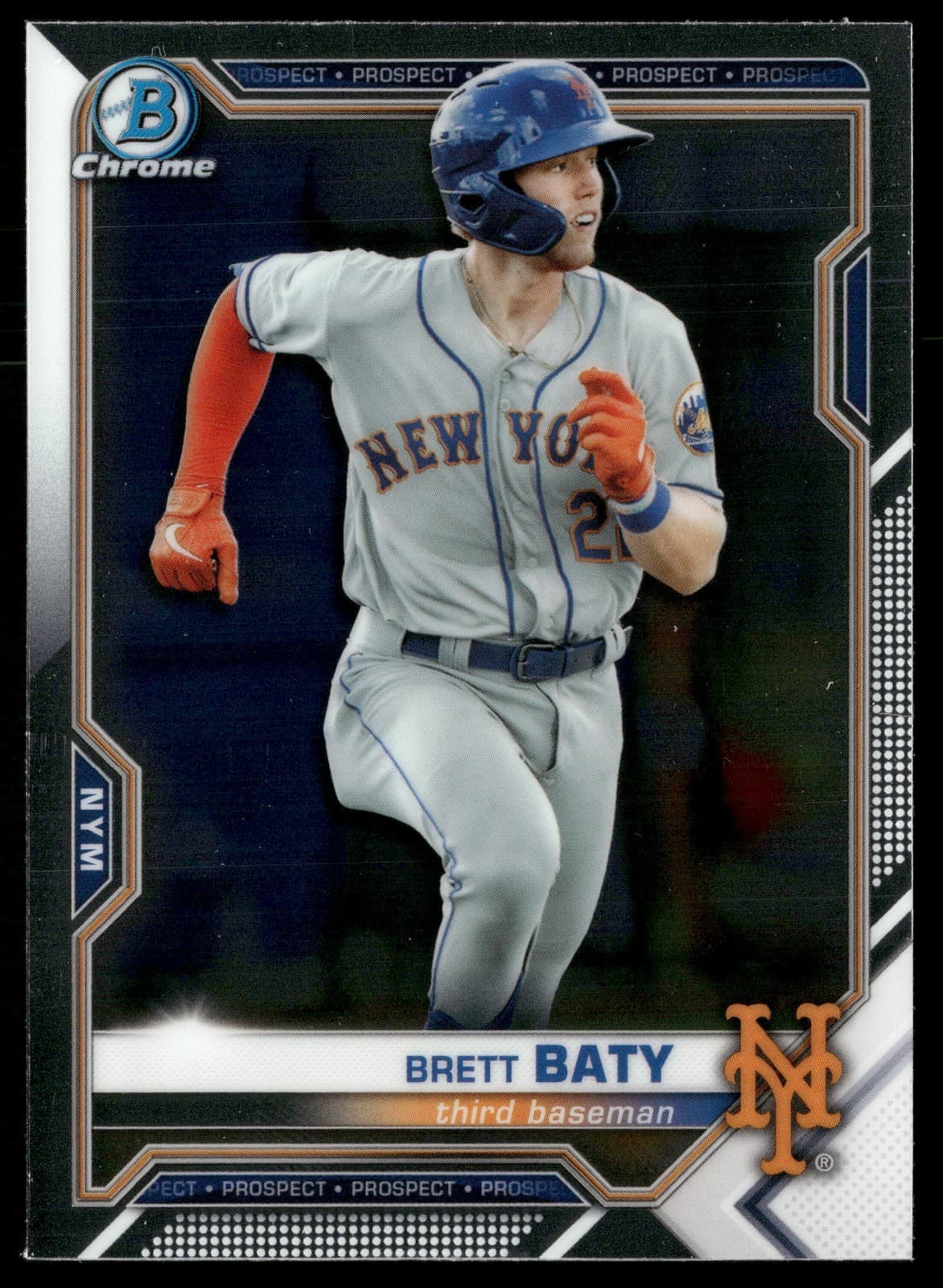 Brett Baty Prospects 2021 Bowman Chrome 2021 Bowman Chrome
